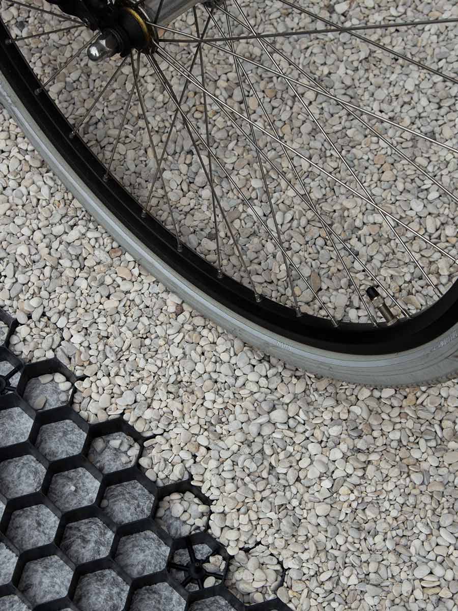 EuroGravel PLUS grindplaten prettig berijdbaar met fiets