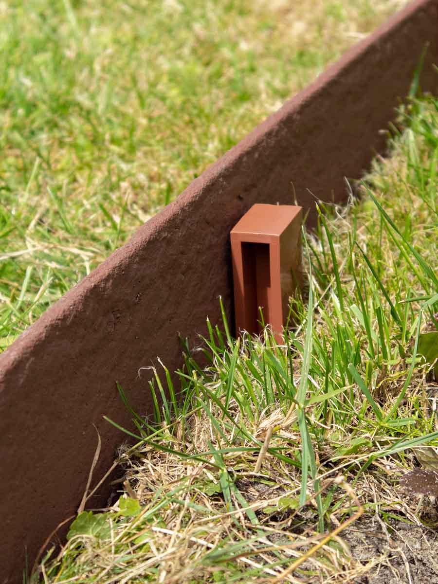 Multi-Edge ECO paaltjes bruin bevestiging via achterzijde, onzichtbaar aan voorzijde