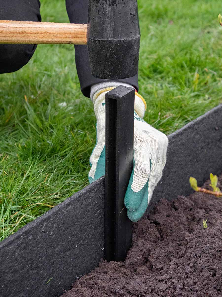 Multi-Edge ECO paaltjes zwart bevestiging