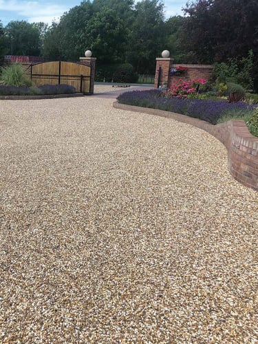 Easygravel 3XL wit aangelegd