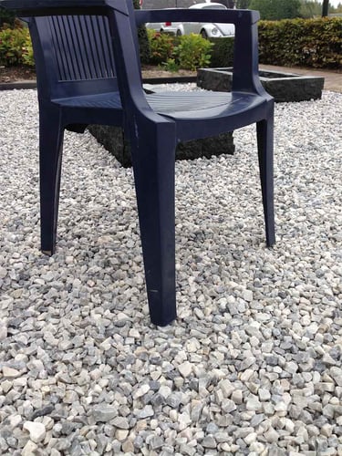 Easygravel 3XL wit aangelegd
