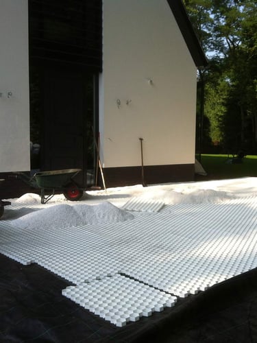Easygravel 3XL wit aangelegd