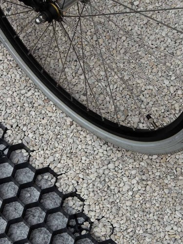 EuroGravel PLUS grindplaten prettig berijdbaar met fiets