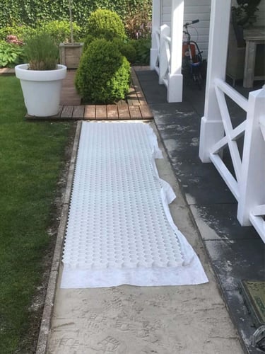 EuroGravel PRO splitplaat aangelegd