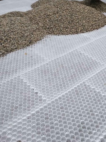 EuroGravel PRO splitplaat aangelegd