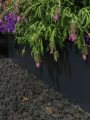 Multi-Edge METAL Afboording Zwart 100x27,5cm aangelegd