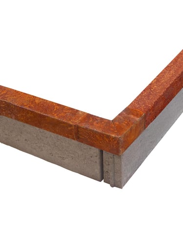 Multi-Edge PROFILE Corten staal u-profiel voor opsluitbanden 5x5x5x149cm inclusief hoekstuk