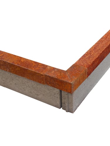 Multi-Edge PROFILE Corten staal u-profiel voor opsluitbanden 5x6x5x149cm inclusief hoekstuk