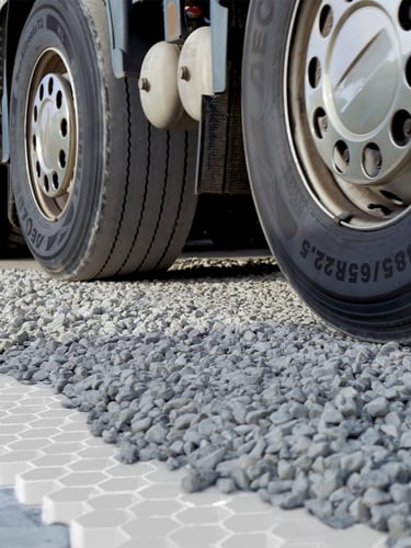 EuroGravel PRO grindplaat zwart is zeer drukvast